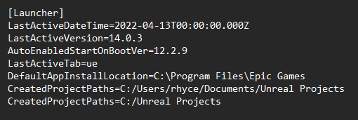 Fix Unreal Projects not showing in the Epic Games Launcher