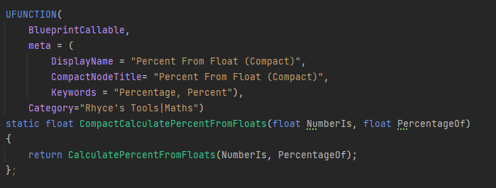 The C++ behind a Compact Blueprint Node