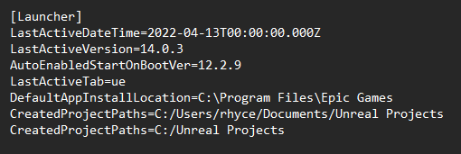 Fix Unreal Projects not showing in the Epic Games Launcher